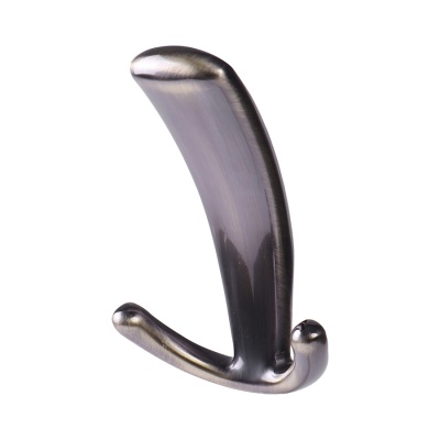 LKN09BZ Крючок тройной, цинковый сплав, антик бронза