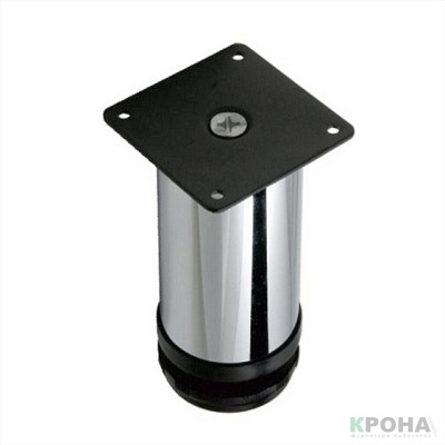 М0007 Опора регулируемая хромированная (d50, h100)