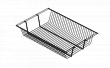 Полка-корзина сеточная 604x406x118 мм черный
