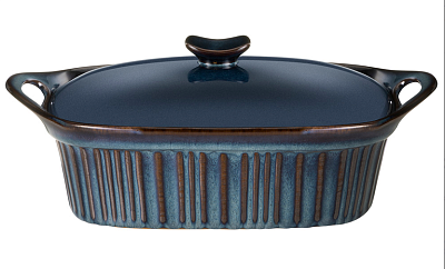 ФОРМА ДЛЯ ЗАПЕКАНИЯ С КРЫШКОЙ РЕАКТИВНЫЙ СИНИЙ/REACTIVE BLUE33*23*9,5/13 СМ 2000 МЛ