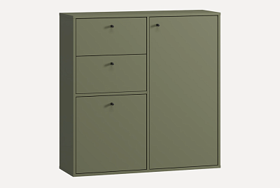Обувница подвесная Сайрис 98x99 Оливковый (к-т из 5-ти)