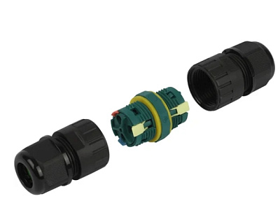 Коннектор ЭРА NO-224-673 кабельный прямой 3-Pin 0.5-2.5 мм2 безвинтовой IP68