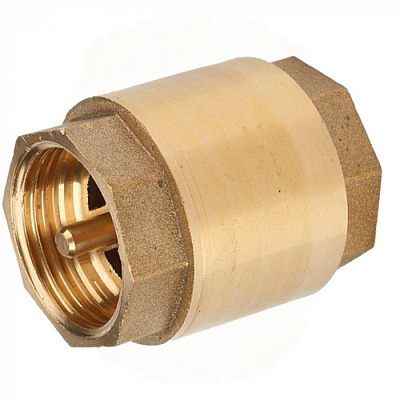 Клапан обратный 1/2", латунный шток, TIM/HLV