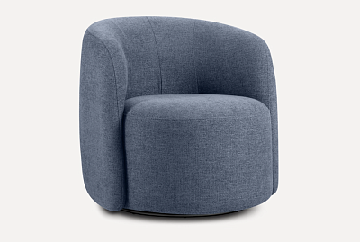 Кресло поворотное Мэник Textile Blue (Механизм трансформации: поворотный) (Ткань1 - Мис 788 - Синий)