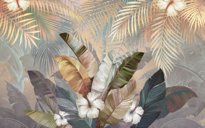 тропический букет на закате