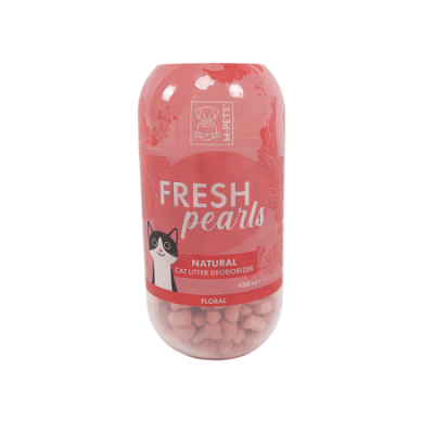 Гранулы дезодорирующие для кошачьего туалета FRESH Pearls цветочный 450 мл Mpets