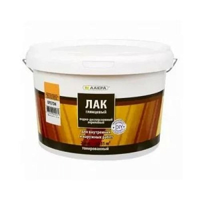 Лак в/д Лакра тонированный Орегон, 2,5кг