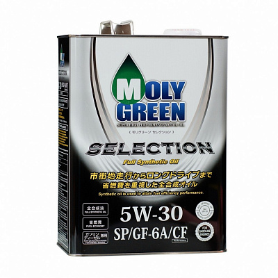 Масло моторное 5W30 Molygreen Selection SP GF-6A CF Синтетическое 4л