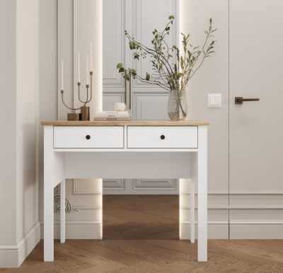 2.08.06.170.14 Стол туалетный САГА 92х45 см цвет белый-ясень инт