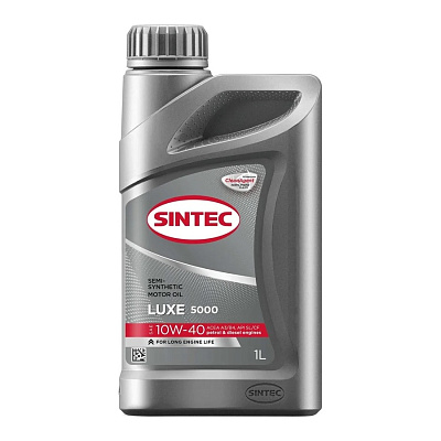 Масло моторное 10W40 SINTEC LUXE 5000, SL/CF П/Синтетическое 1л