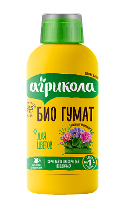Удобрение Агрикола БИО гумат жидкий для цветов, 250 мл 