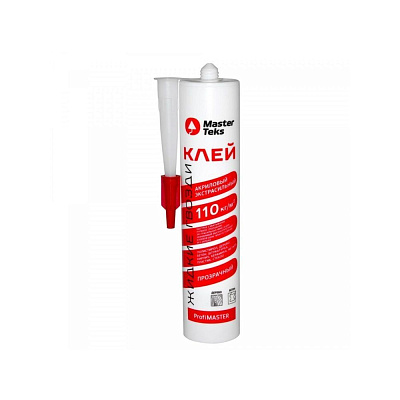 Клей акрил. "MasterTeks PM""MAS-X PRO EXTRAFIX" 110 кг/м2, прозрачный, 0,28кг.