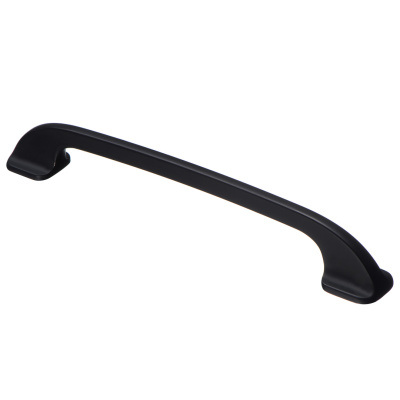 S-2470-160 BL Ручка-скоба, 160 мм, матовый черный (200х22х30 мм)