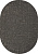 GP-00104861 Ковер KAIR MERINOS S136, 1,6х2,3, OVAL, BLACK-GRAY