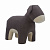 Пуф Leset Burro Ослик 43х75х97см, цвет: серый