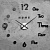 Часы-наклейка "Аба"с, d-70 см, черные