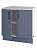 Шкаф напольный Нокса 80х86х56 см ЛДСП цвет голубой