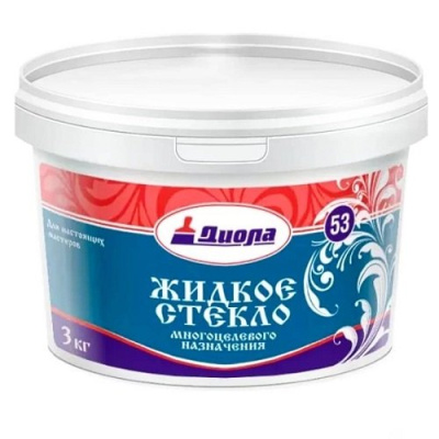 Жидкое стекло натриевое Диола Д-53, 3 кг