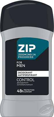 Дезодорант антиперспирант ZIP Control 48ч стик 40г