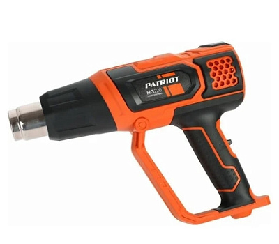 Фен технический PATRIOT HG 220, мощность 2000 Вт; ЖК дисплей, плавная регулировка температуры