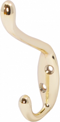 LK0402GO Крючок для пальто и шапки, средний, золото