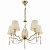 Люстра подвесная"Freya Madeline"белый/латунь Е14*5*40Вт (15 м2)