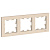 ATN000203 AtlasDesign бежевый Рамка 3-местная универсальная SchE