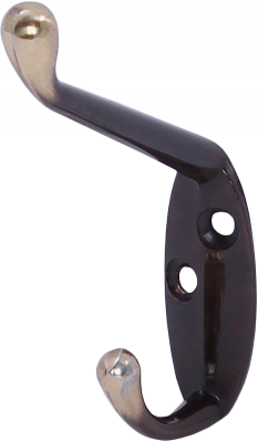 LK0401AB Крючок для пальто и шапки, легкий, антик латунь