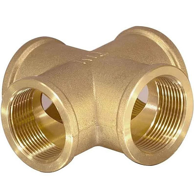 Крестовина FF(ВР-ВР), 1/2", никель