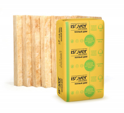 Утеплитель Изовер Теплый Дом 50х610х1170мм 10кв.м 14шт-уп