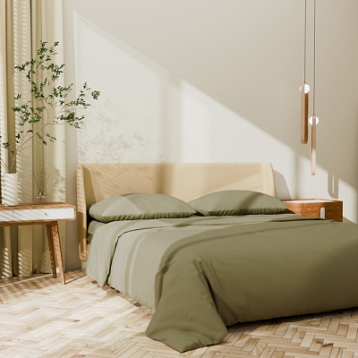 КПБ LoveLife 2сп Ripe olive 175*215см,200*225см,50*70см-2шт,100%хлопок,сатин,125г/м 