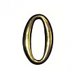 Номер  дверной "0" пластик  PB (золото) MARLOK