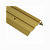 Порог-угол Д02-68*31мм с 2рез. встав. Золото (КЕ) 1,8м