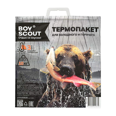 Термопакет "Вкус дикой природы", 42х45 см, пластиковая ручка, Мах нагрузка до 10 кг