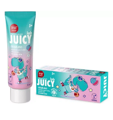 Паста зубная SPLAT  дет. JUICY Lab  Спелый арбуз с фтором 55мл