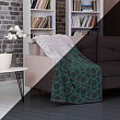 Плед микрофибра Stella Geometry серый светящийся 150х200см