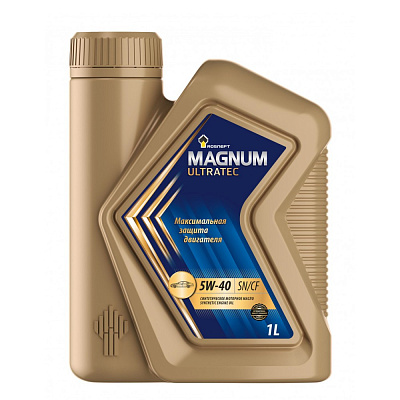 Масло моторное 5W40 Rosneft Magnum Ultratec (завод РНПК) SN/CF Синтетическое 1л