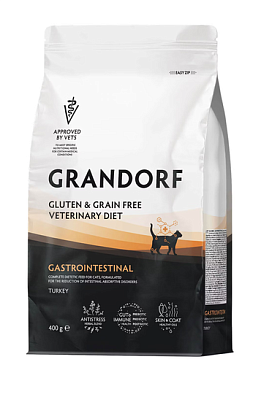 Корм Grandorf Vet д/кош Gastrointestinal при проблем пищевар Индейка 400г