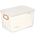 352503 Корзина для храненения 18.5х16.2х26 см пластик бел с крыш Y4-7051