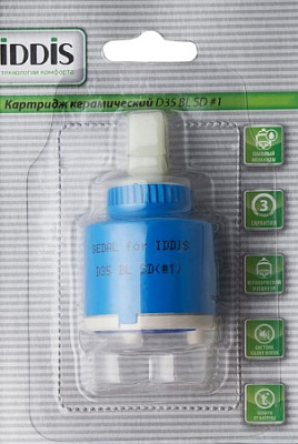 Картридж для смесителя IDDIS D35 BL SD #1,d-35 мм, керамика, без ножек