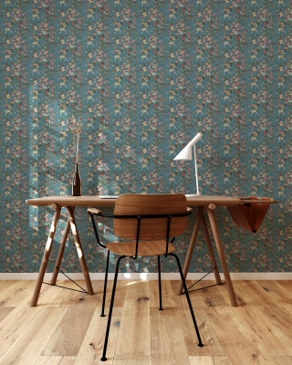 3503-4 Обои флизелиновые Feerie, мотив синий 1,06x10,05м1