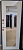 Дверь входная АФИНА 860*2050мм, левая, метал черный  шелк/ серый бетон зеркало