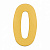 Номер  дверной "0" металл PB (золото) MARLOK