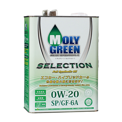 Масло моторное 0W20 Molygreen Selection SP GF-6A Синтетическое 4л