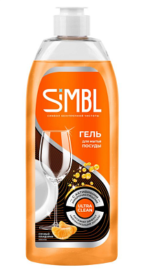 Гель д/мытья посуды SIMBL  Сочный мандарин 450мл