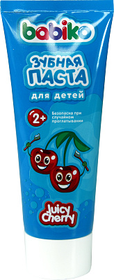 Паста зубная BABIKO Kids Story 75мл детская Сочная вишня 2+