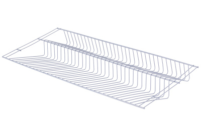 L9443GA Полка для обуви 903х404мм блест.аллюминий