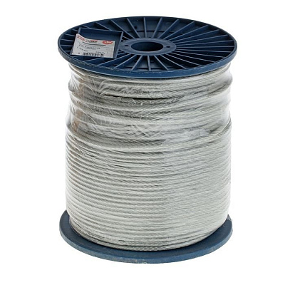 Трос стальной, DIN3055, SWR PVC d=3(4/5)мм, в оплетке ПВХ