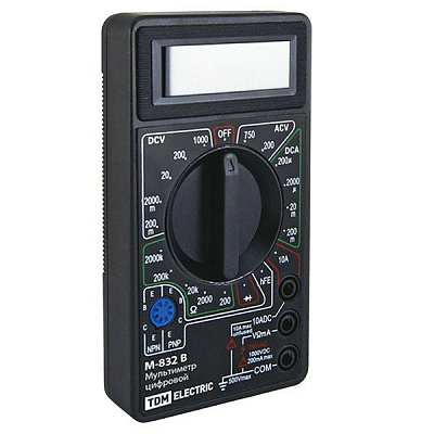 Мультиметр цифровой UNIVERSAL M832 ИЭК