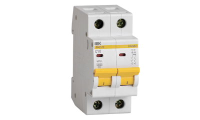 MVA20-2-010-C Автоматический выключатель 2P 10А С ВА47-29 ИЭК